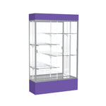 Ghent Spirit Floor Display Case Lighted, Aluminum Frame, 80