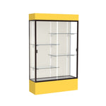 Ghent Spirit Floor Display Case Lighted, Aluminum Frame, 80