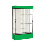 Ghent Spirit Floor Display Case Lighted, Aluminum Frame, 80