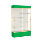 Ghent Spirit Floor Display Case Lighted, Aluminum Frame, 80