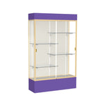 Ghent Spirit Floor Display Case Lighted, Aluminum Frame, 80