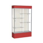 Ghent Spirit Floor Display Case Lighted, Aluminum Frame, 80