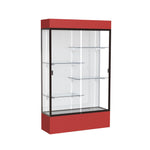 Ghent Spirit Floor Display Case Lighted, Aluminum Frame, 80
