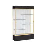 Ghent Spirit Floor Display Case Lighted, Aluminum Frame, 80