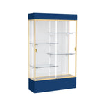 Ghent Spirit Floor Display Case Lighted, Aluminum Frame, 80