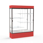 Ghent Spirit Floor Display Case Lighted, Aluminum Frame, 80