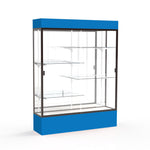 Ghent Spirit Floor Display Case Lighted, Aluminum Frame, 80