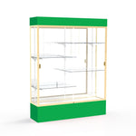 Ghent Spirit Floor Display Case Lighted, Aluminum Frame, 80