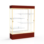Ghent Spirit Floor Display Case Lighted, Aluminum Frame, 80