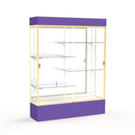 Ghent Spirit Floor Display Case Lighted, Aluminum Frame, 80
