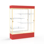 Ghent Spirit Floor Display Case Lighted, Aluminum Frame, 80