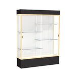 Ghent Spirit Floor Display Case Lighted, Aluminum Frame, 80