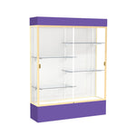 Ghent Spirit Floor Display Case Lighted, Aluminum Frame, 80