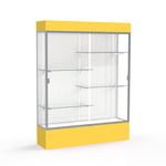 Ghent Spirit Floor Display Case Lighted, Aluminum Frame, 80