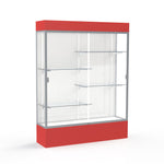 Ghent Spirit Floor Display Case Lighted, Aluminum Frame, 80