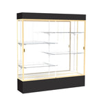 Ghent Spirit Floor Display Case Lighted, Aluminum Frame, 80