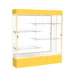 Ghent Spirit Floor Display Case Lighted, Aluminum Frame, 80