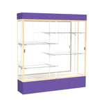 Ghent Spirit Floor Display Case Lighted, Aluminum Frame, 80