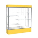 Ghent Spirit Floor Display Case Lighted, Aluminum Frame, 80