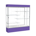 Ghent Spirit Floor Display Case Lighted, Aluminum Frame, 80