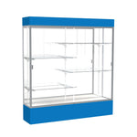 Ghent Spirit Floor Display Case Lighted, Aluminum Frame, 80