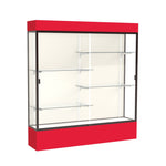Ghent Spirit Floor Display Case Lighted, Aluminum Frame, 80