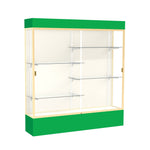 Ghent Spirit Floor Display Case Lighted, Aluminum Frame, 80
