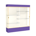 Ghent Spirit Floor Display Case Lighted, Aluminum Frame, 80