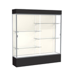Ghent Spirit Floor Display Case Lighted, Aluminum Frame, 80