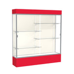 Ghent Spirit Floor Display Case Lighted, Aluminum Frame, 80