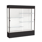 Ghent Spirit Floor Display Case Lighted, Aluminum Frame, 80