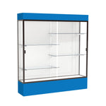 Ghent Spirit Floor Display Case Lighted, Aluminum Frame, 80