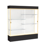 Ghent Spirit Floor Display Case Lighted, Aluminum Frame, 80