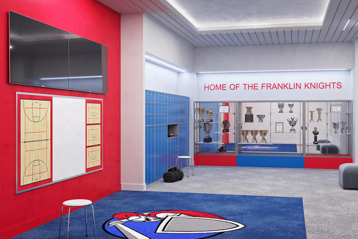 Ghent Spirit Floor Display Case, Unlighted, Aluminum Frame, 72"H x 48"W x 16"D - Waddell Display Collection (GHE - 374XX - XX - XX) - SchoolOutlet