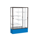 Ghent Spirit Floor Display Case, Unlighted, Aluminum Frame, 72