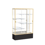 Ghent Spirit Floor Display Case, Unlighted, Aluminum Frame, 72