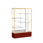 Ghent Spirit Floor Display Case, Unlighted, Aluminum Frame, 72