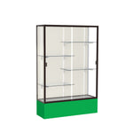 Ghent Spirit Floor Display Case, Unlighted, Aluminum Frame, 72