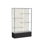 Ghent Spirit Floor Display Case, Unlighted, Aluminum Frame, 72