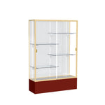 Ghent Spirit Floor Display Case, Unlighted, Aluminum Frame, 72