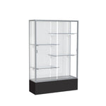 Ghent Spirit Floor Display Case, Unlighted, Aluminum Frame, 72