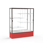 Ghent Spirit Floor Display Case, Unlighted, Aluminum Frame, 72