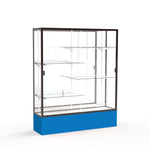 Ghent Spirit Floor Display Case, Unlighted, Aluminum Frame, 72