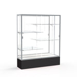Ghent Spirit Floor Display Case, Unlighted, Aluminum Frame, 72