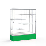 Ghent Spirit Floor Display Case, Unlighted, Aluminum Frame, 72