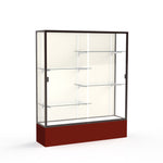 Ghent Spirit Floor Display Case, Unlighted, Aluminum Frame, 72
