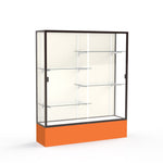 Ghent Spirit Floor Display Case, Unlighted, Aluminum Frame, 72