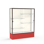 Ghent Spirit Floor Display Case, Unlighted, Aluminum Frame, 72