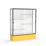 Ghent Spirit Floor Display Case, Unlighted, Aluminum Frame, 72