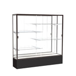 Ghent Spirit Floor Display Case, Unlighted, Aluminum Frame, 72